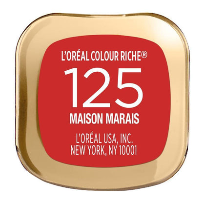 L'ORÉAL PARIS Colour Riche Original Satin Lipstick for Moisturized Lips, 125 Maison Marais, 0.13 oz.