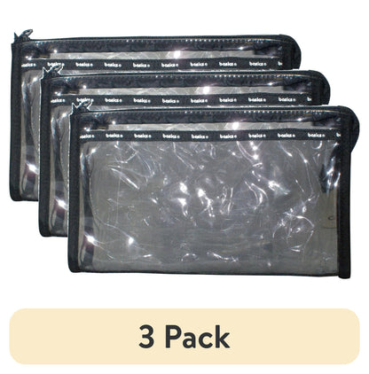 CONAIR basics PVC Small Clutch Bag - Black and Clear