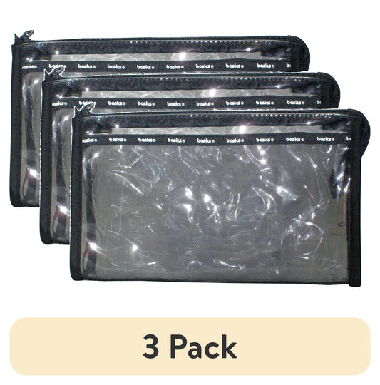 CONAIR basics PVC Small Clutch Bag - Black and Clear