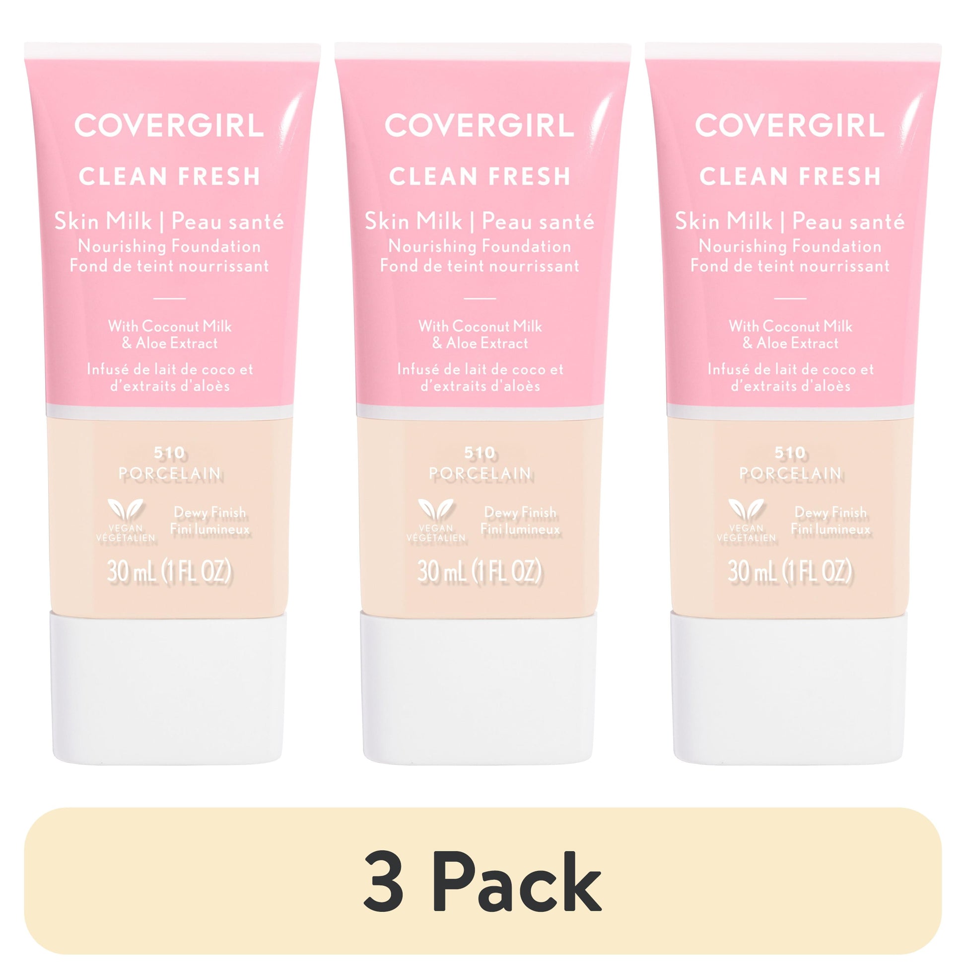 COVERGIRL Clean Fresh Skin Milk Foundation Dewy Finish - 510 Porcelain