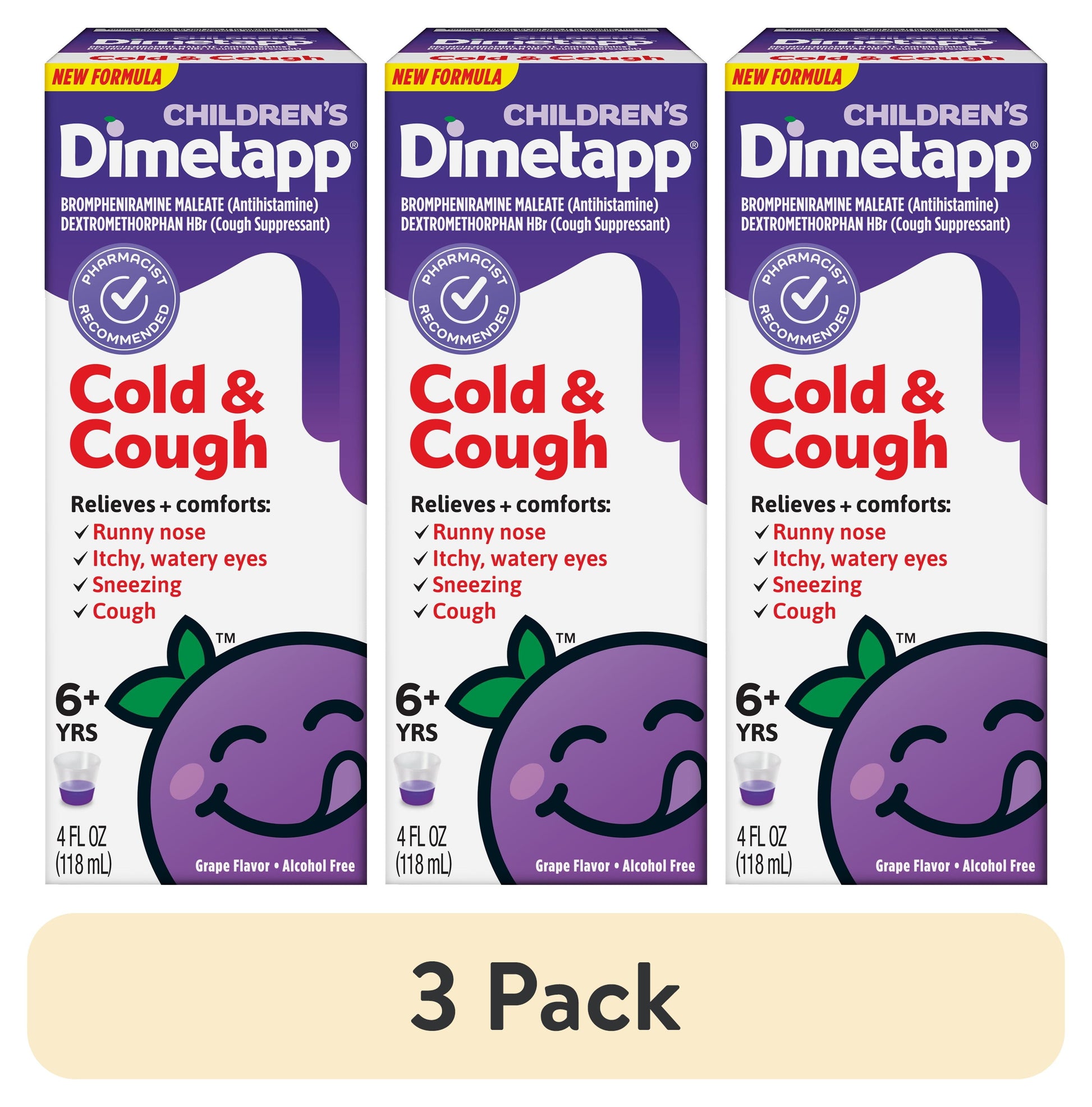 DIMETAPP CHILD COLD COUGH GRP LIQ 4OZ