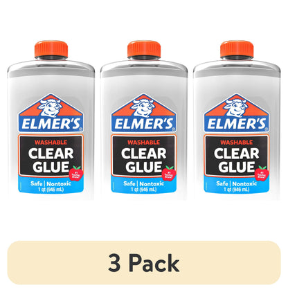 ELMER'S Washable Liquid School Glue - Clear, 5 oz