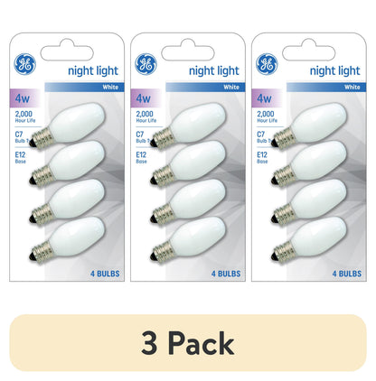 GE Lighting Specialty C7 LED Light Bulb, Night Light Bulb Replacement, Soft White, 2 Pack