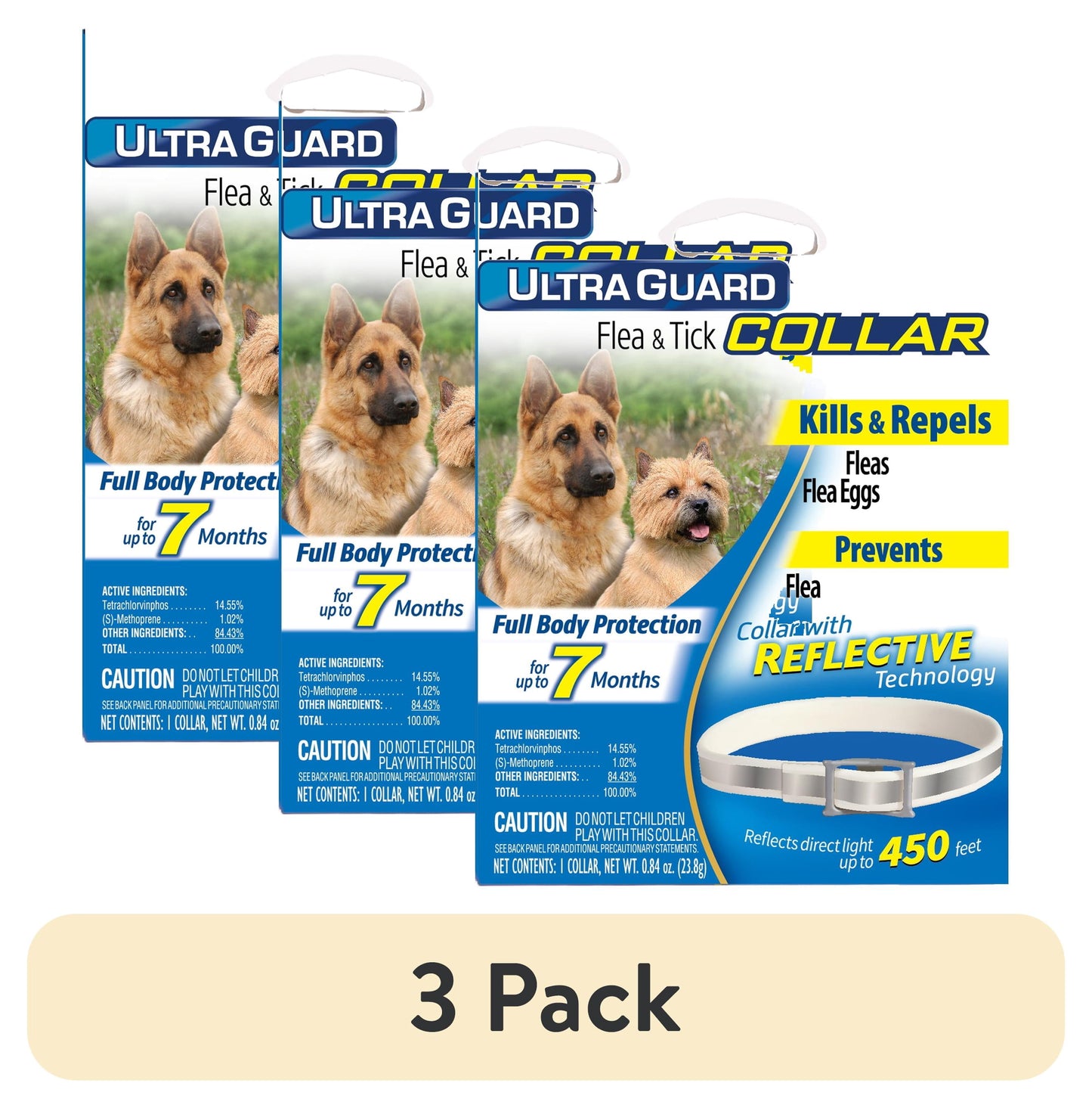Hartz UltraGuard Pro Reflective Flea & Tick Collar for Dogs and Puppies
