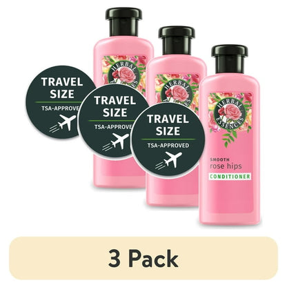 Herbal Essences Travel Size Smooth Shampoo with Rose Hips & Jojoba Extracts, 3.38 oz