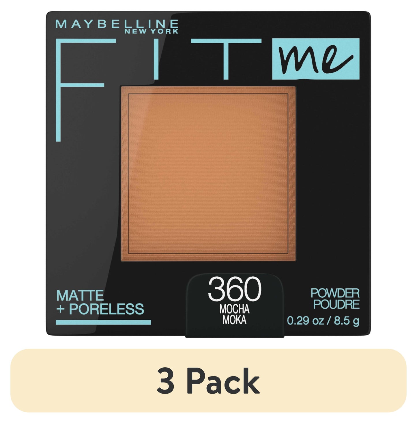 MAYBELLINE New York Fit Me Matte + Poreless Pressed Face Powder Makeup, 235 Pure Beige, 0.29 oz