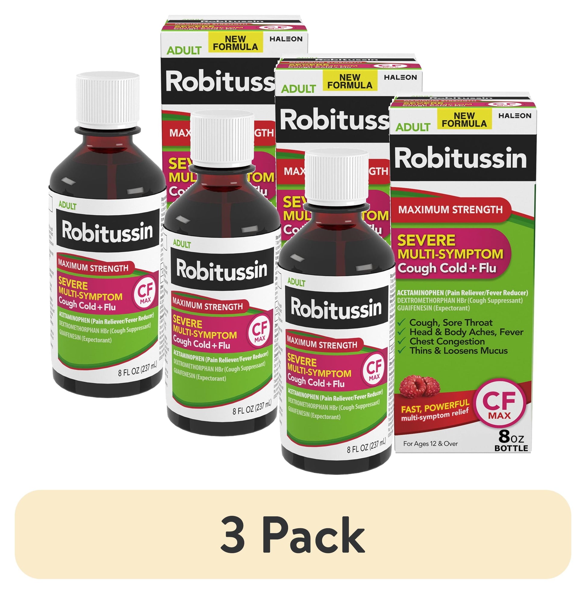 ROBITUSSIN SEVERE COUGH/SORE THR LIQ 4OZ
