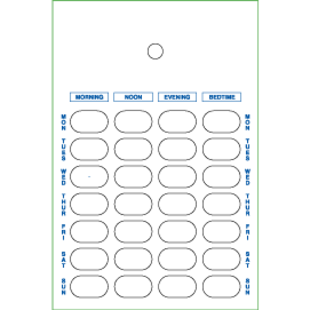 PUNCHCARD 28 DOSE EA 250 TFLD
