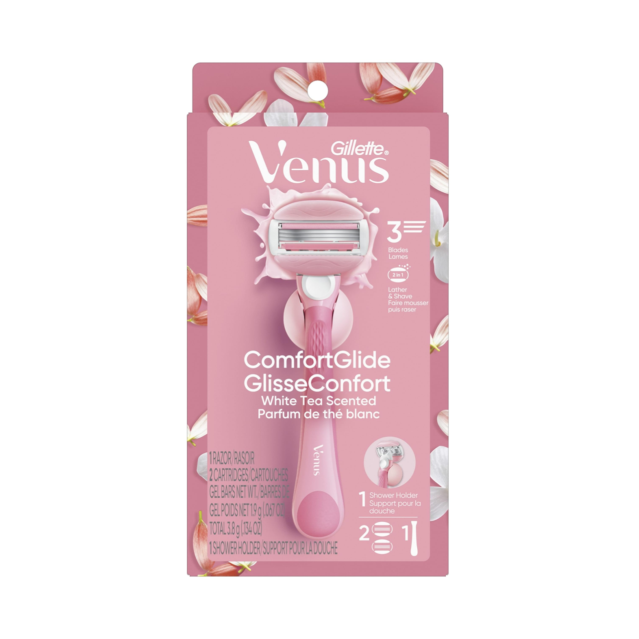 Gillette Venus Razor Comfort Glide White Tea + 2 Refills