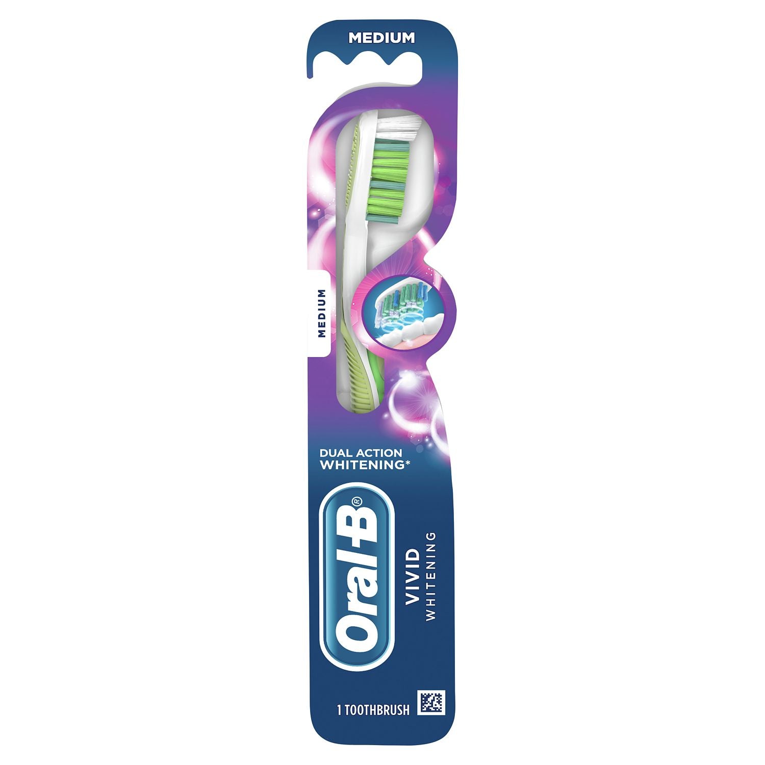 Oral-B Toothbrush Vivid Whitening Soft 4 Count