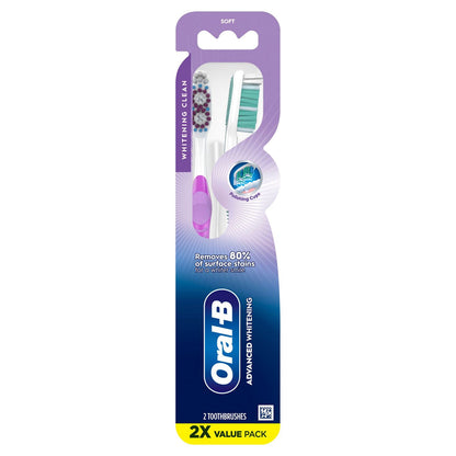 Oral-B Toothbrush Vivid Whitening Soft 4 Count