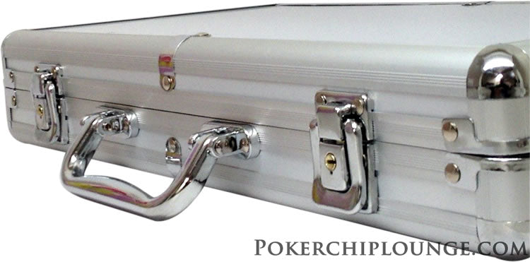 300PC PLST POKER CHIP ALUM CS