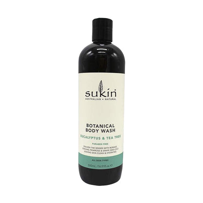 SUKIN BODY WASH,LIME,COCONUT