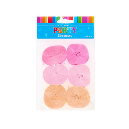 CREPE STREAMERS PASTEL PINK