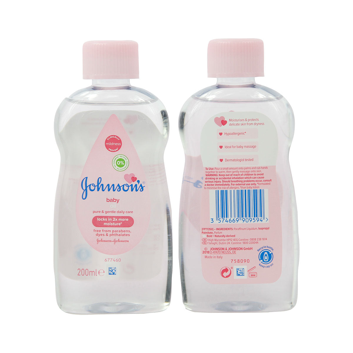 JOHNSONS BABY OIL 20OZ