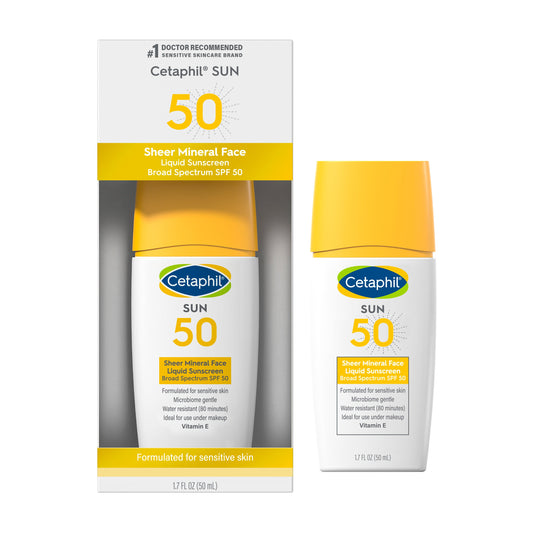 Cetaphil Sun Spf#50 Sheer Mineral Face Sunscreen 1.7oz