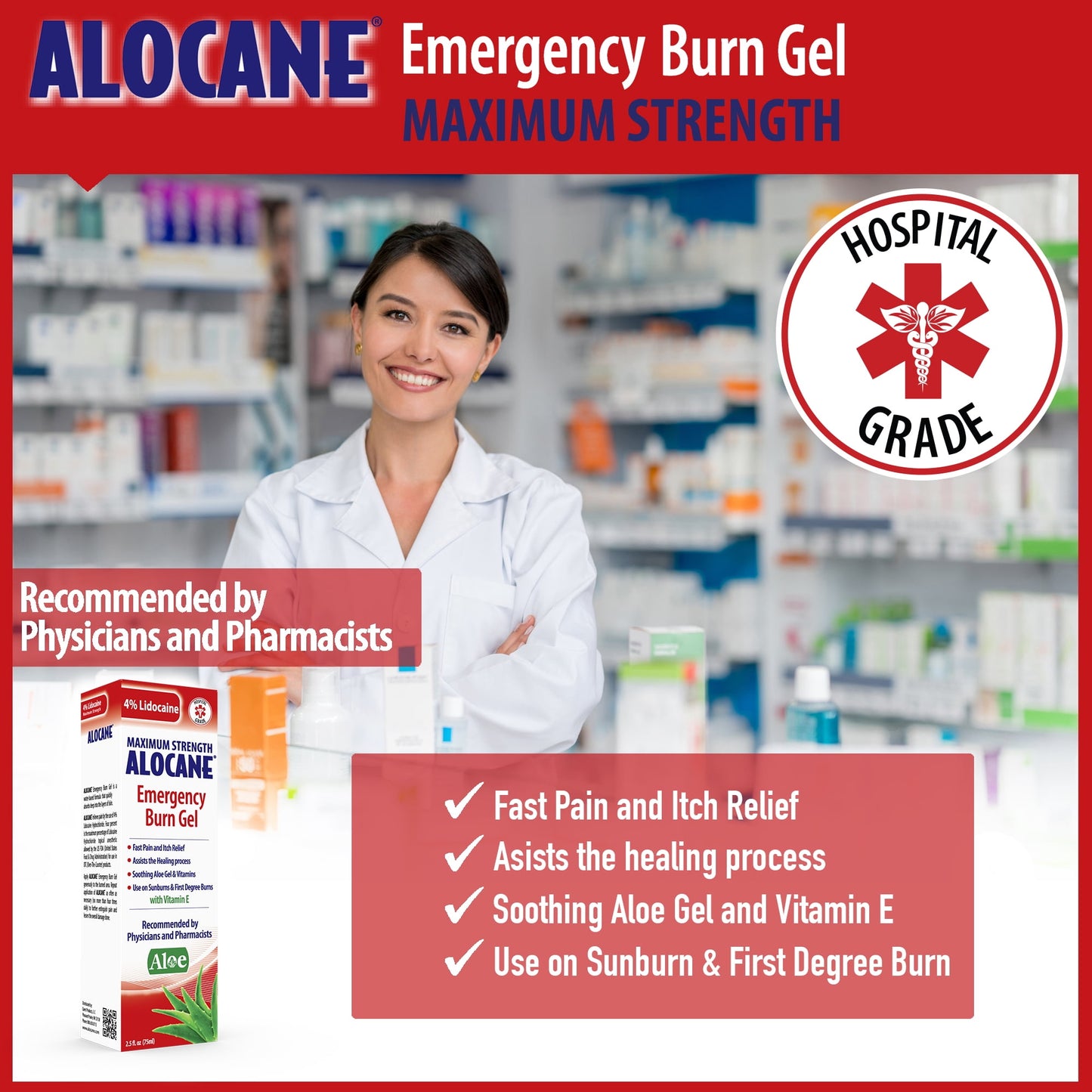 ALOCANE EMRG BURN SX 4% 104ML
