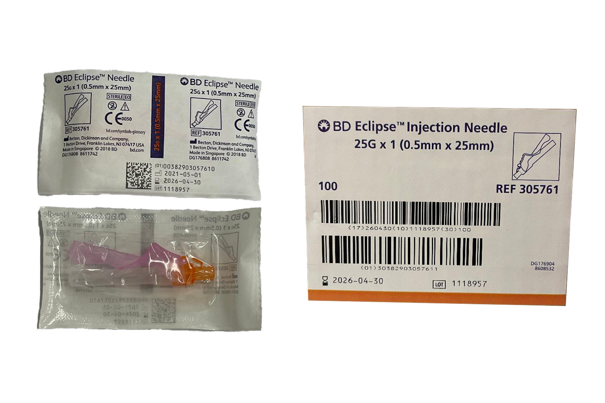 BD ECLPS ND 25GX1N 100 305761