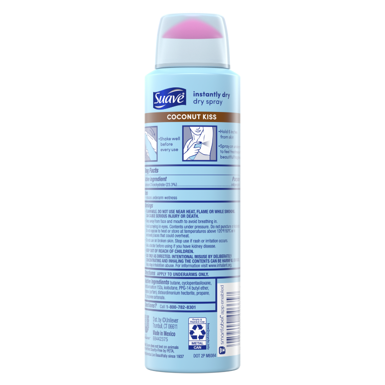 Suave Deodorant 3.8oz 48Hr Dry Spray Coconut Kiss
