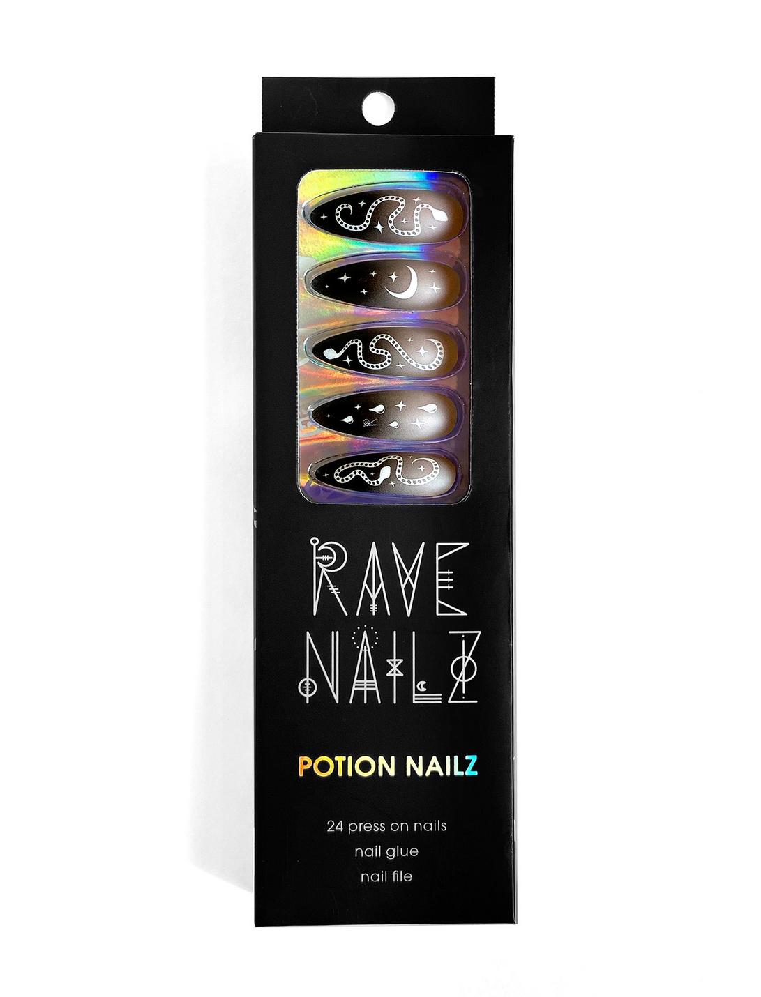 RAVE NAILZ Designer Press On Nails - Potion Nailz