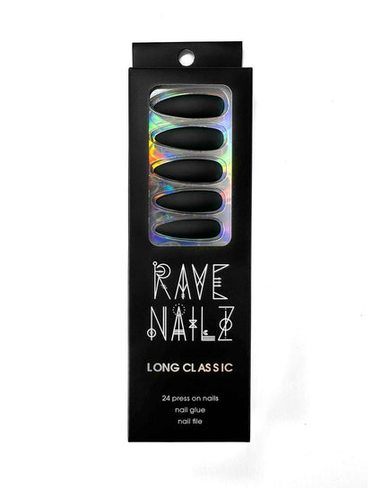 RAVE NAILZ Designer Press On Nails - Long Classic