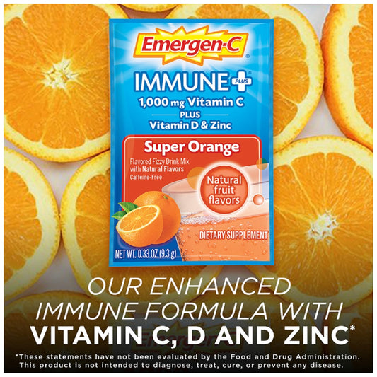 EMERGEN-C IMMUNE+ W/VIT D CITRUS 30CT