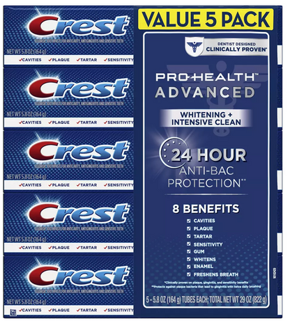 CREST PRO HEALTH WHITENING T/P 2X4.3OZ