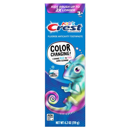 Crest Toothpaste 4.2oz Kids Color Changing