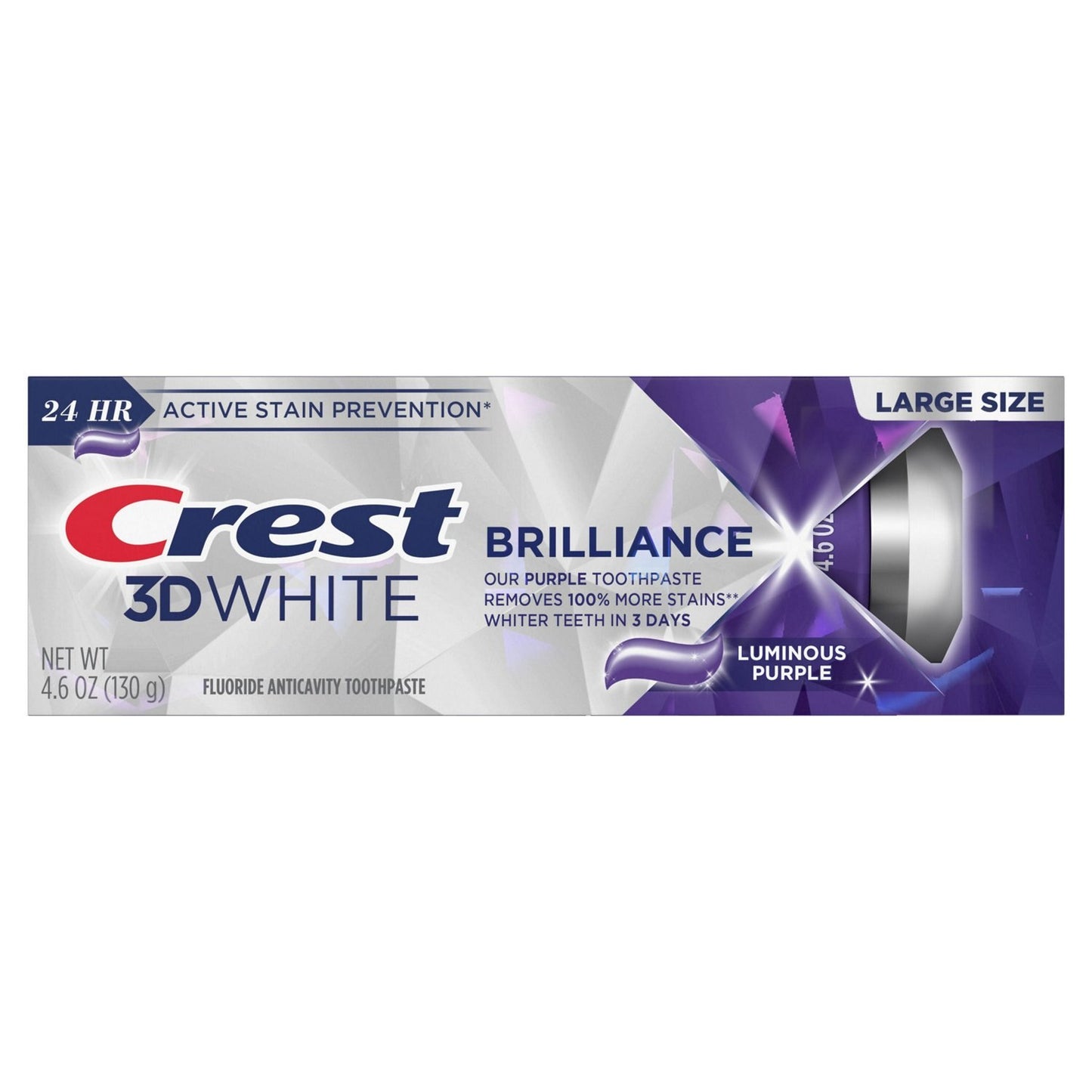 Crest 3D White Vivid Fluoride Anticavity Toothpaste - Radiant Mint, 0.85 oz