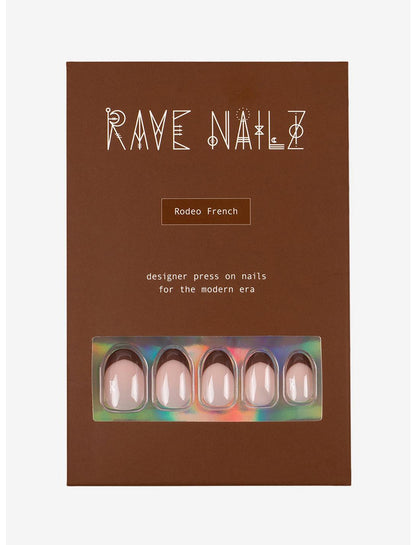RAVE NAILZ Designer Press On Nails - Rodeo French