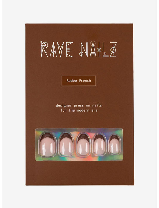 RAVE NAILZ Designer Press On Nails - Rodeo French