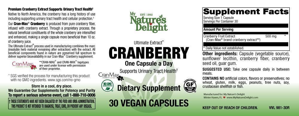 PROBIOTIC WMN + CRAN VEG CAP 40CT NAT TR