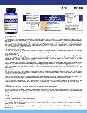 PROBIOTIC CP 30 D/F G/F SF SY/F