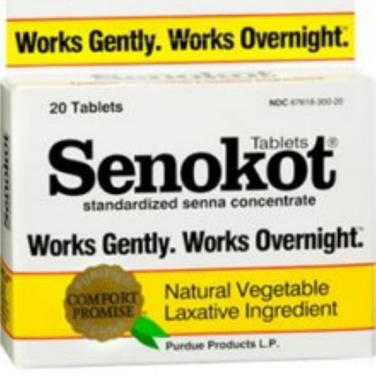 SENOKOT TB 8.6MG 20