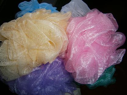 CLEANLOGIC Mesh Bath Sponge, Assorted