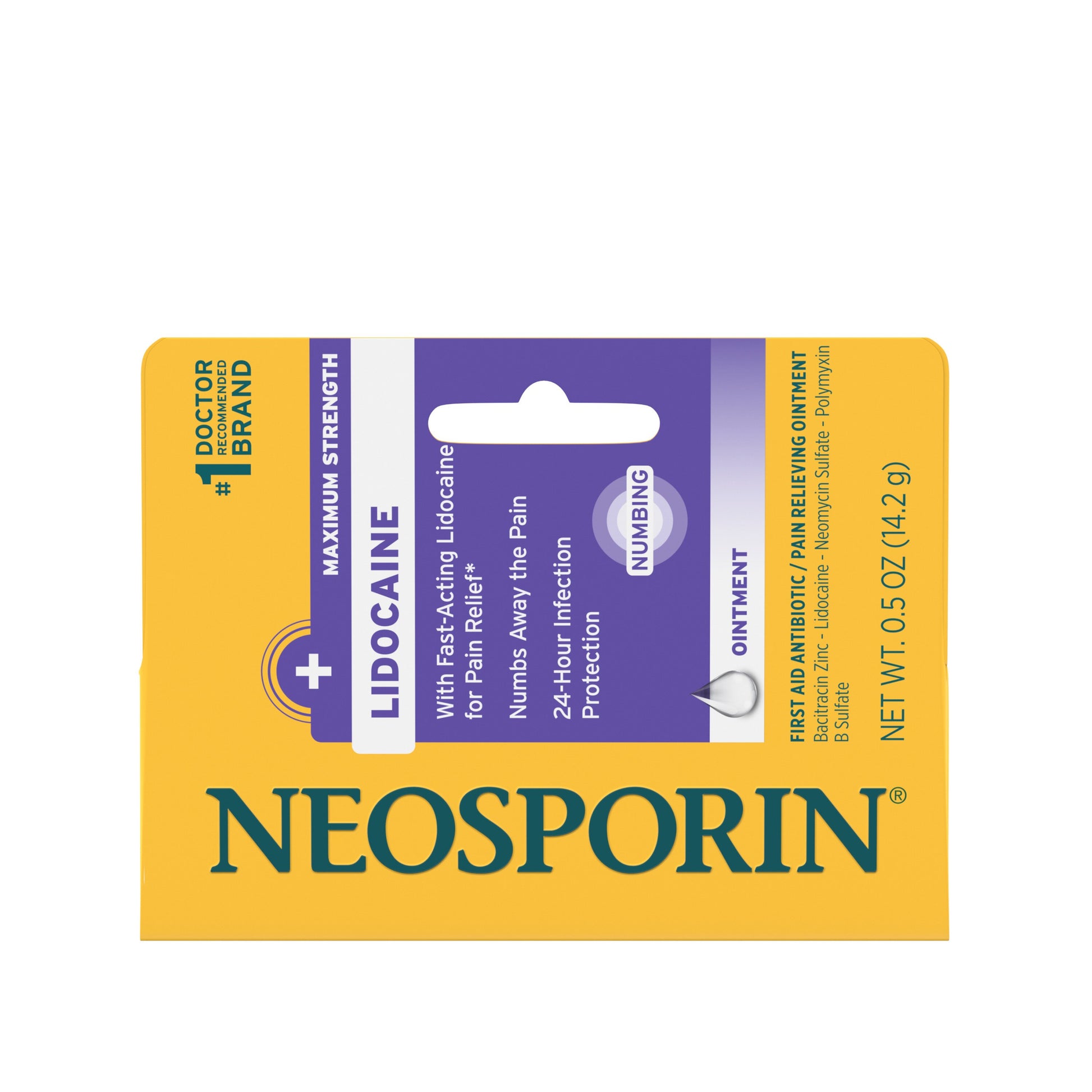 Neosporin + Lidocaine Maximum Strength Ointment 0.5oz