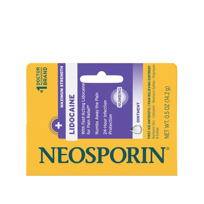 Neosporin + Lidocaine Maximum Strength Ointment 0.5oz