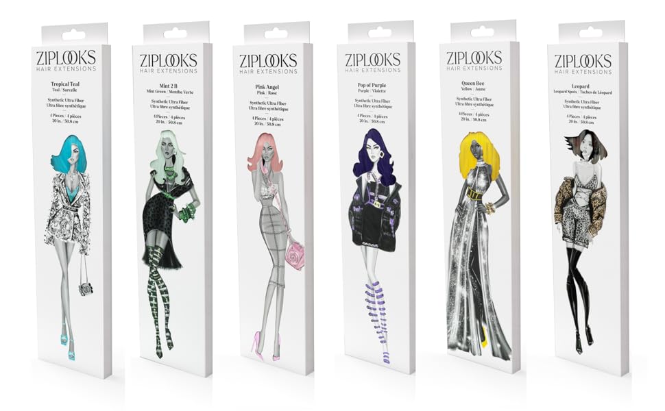 ZIPLOXX HR EXTENSIONS POP PURPL