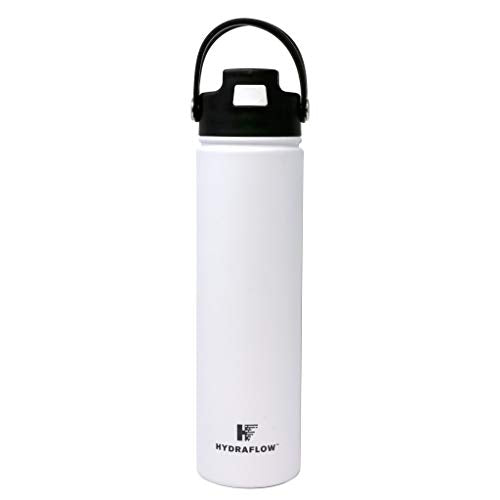 HYDRAFLOW Hybrid Bottle with Pop Up Straw, 34 oz - Black