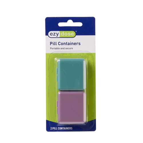 Ezy Dose Travel (7-Day) Pill, Medicine, Vitamin Organizer Box  Transparent Lids