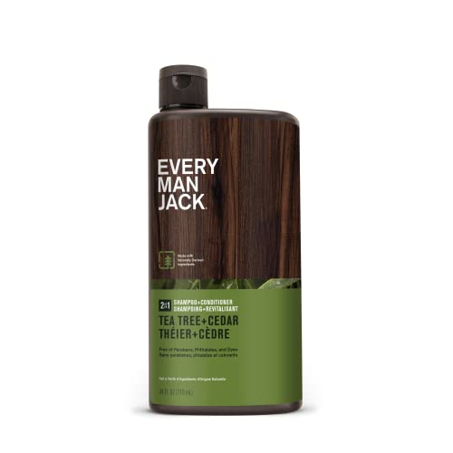 Every Man Jack 2-in-1 Shampoo + Conditioner - Tea Tree, 3 oz