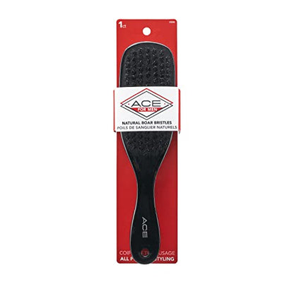 ACE Wooden Boar Styler Brush - Black