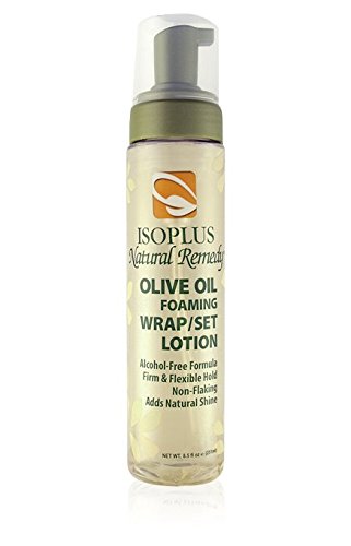 Isoplus Nat Remedy Olive Oil Foaming Wrap/Set Lotion 8.5oz
