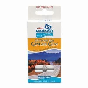 SEA-BAND GINGER GUM,ANTI-NAUSEA