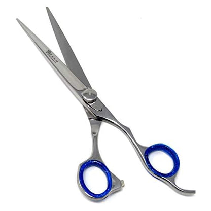 SINGER 7 inch Salon Shears with Finger Rest and Red & White Comfort Grip