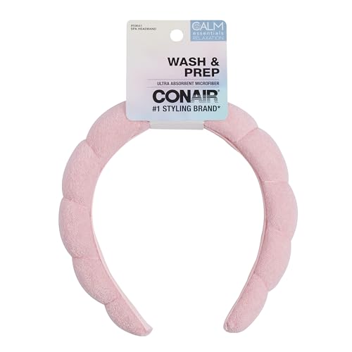 CONAIR Spa Bubble Polyester Headband - Pink
