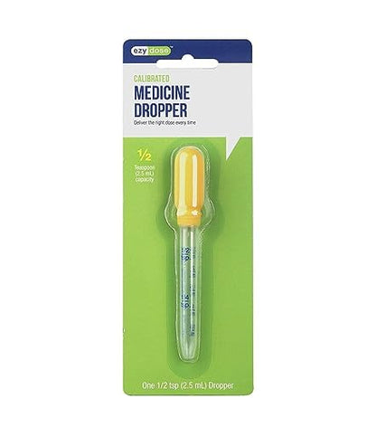 Ezy Dose Kids Oral Liquid Medicine Dropper  2.5mL/0.5 TSP Capacity  Calibrated