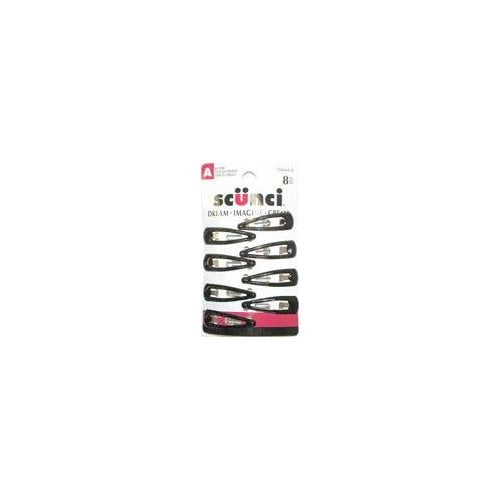 Scünci Effortless Beauty 4cm Epoxy Topped Clippies, 8 CT