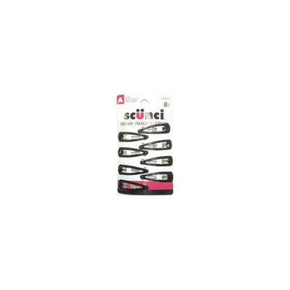 Scünci Effortless Beauty 4cm Epoxy Topped Clippies, 8 CT