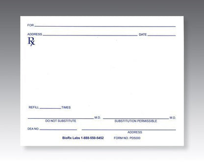 PRESCRIPTION PAD EA100 LEAVES